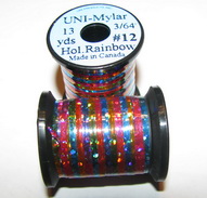 ������� ������ UNI mylar 9 yds 3/64 # 12 hol rainbow